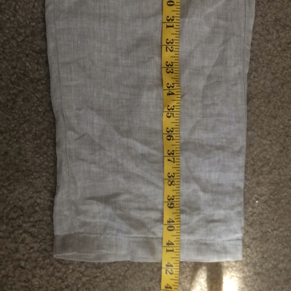 Oatmeal Linen Pants - Picture 5 of 6